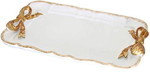 Vintage Decorative Tray Towel Tray Storage Tray Dish Plate Fruit Trays Rings Chain Bracelets Earr... | Amazon (US)