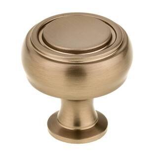 Richelieu Hardware 1-5/16 in. (33 mm) Champagne Bronze Contemporary Metal Cabinet Knob-BP872233CH... | The Home Depot