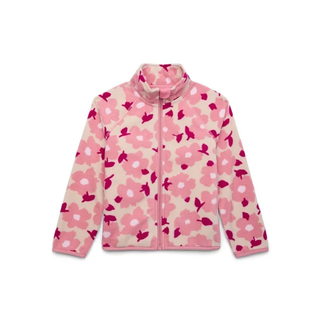 Wonder Nation Girls Microfleece Jacket, Sizes 4-18 | Walmart (US)