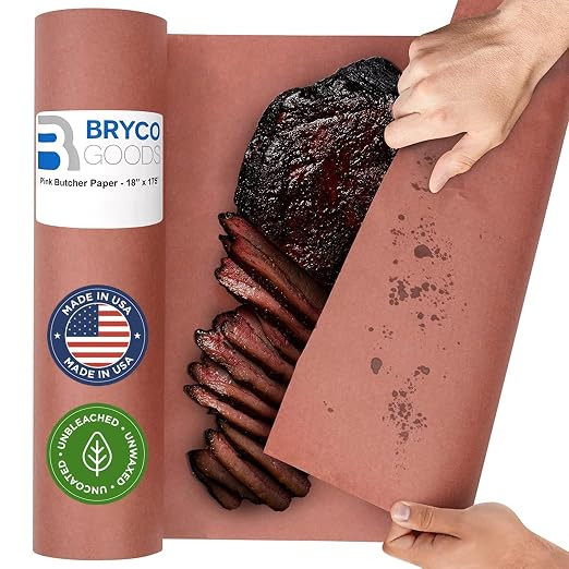 Pink Butcher Paper Roll 18"x175' (2100 Inch) - Food-Grade Peach Butcher Paper for Smoker, BBQ, Gr... | Amazon (US)
