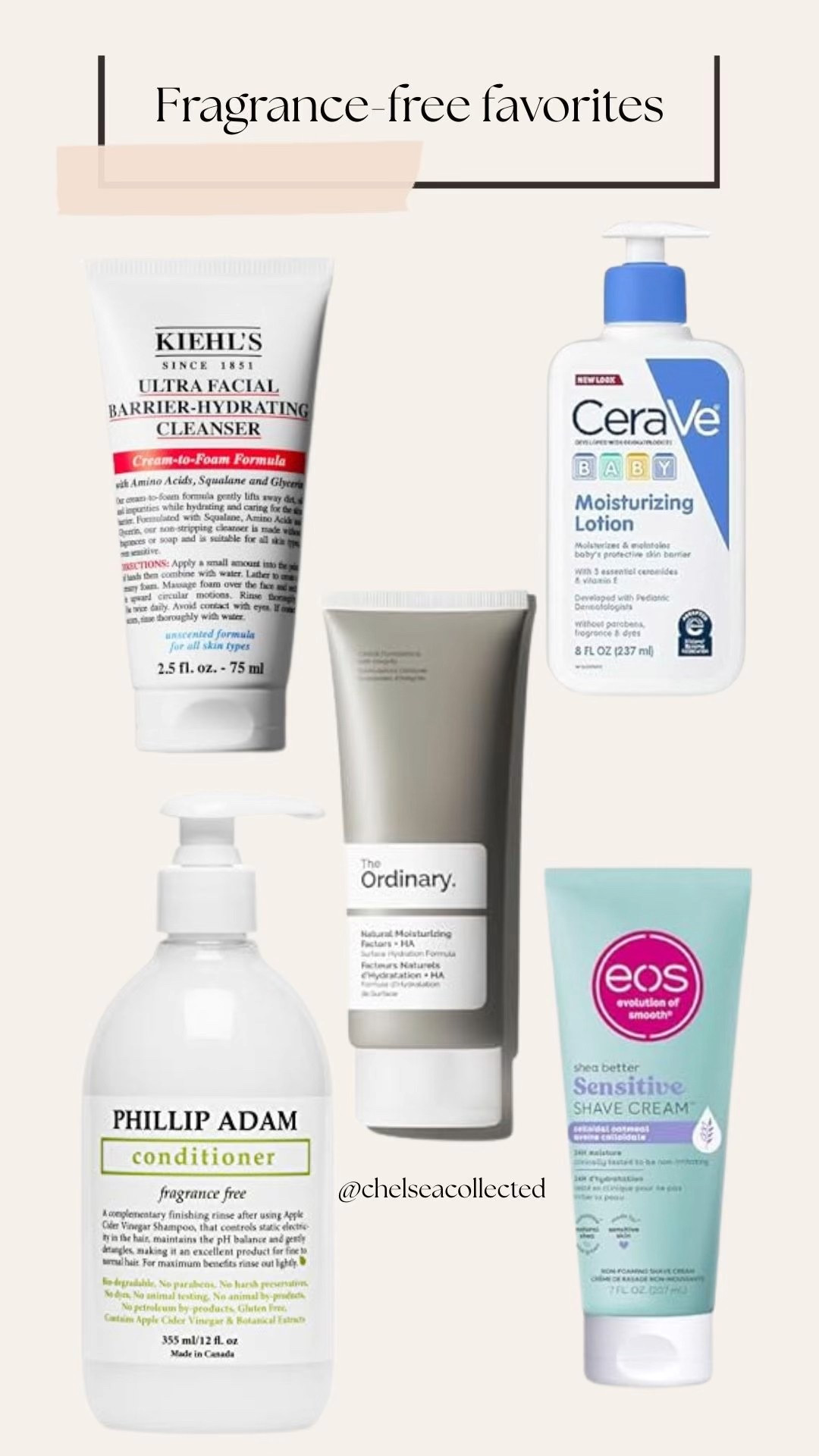 My daily go-to fragrance-free products. Dyshidrotic eczema caused me to embark on a 4 year long journey now to embrace all the fragrance-free skincare products! I got it under control all on my own by using skincare without any added fragrance.

#LTKFindsUnder50 #LTKBeauty #LTKFamily