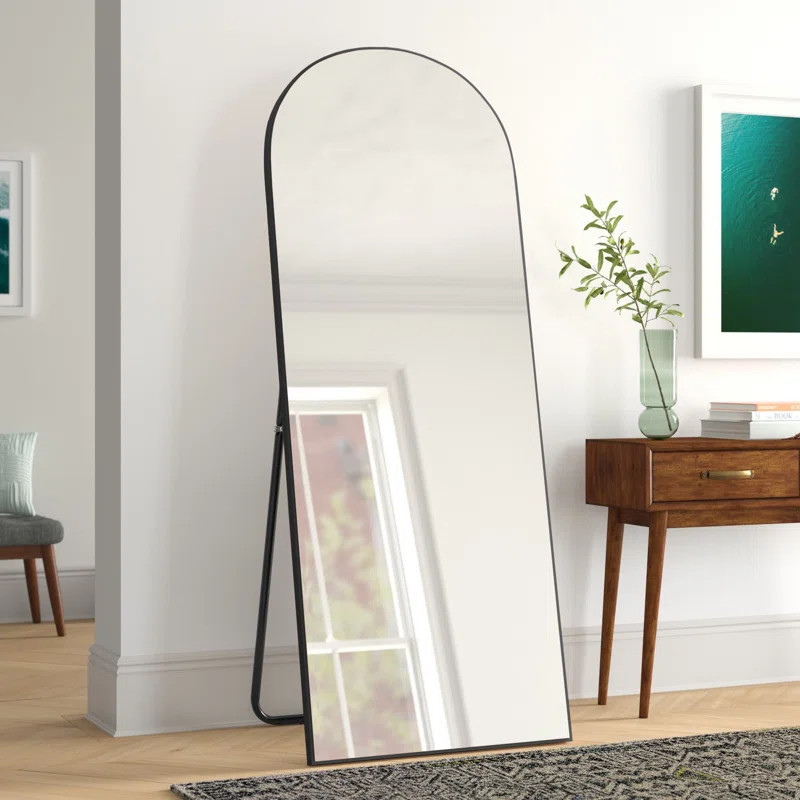 Osterman Wood Full Length Wall Mirror with Bracket | Wayfair North America
