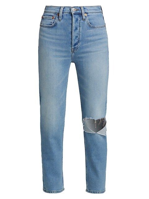 70s Stovepipe Distressed Jeans | Saks Fifth Avenue