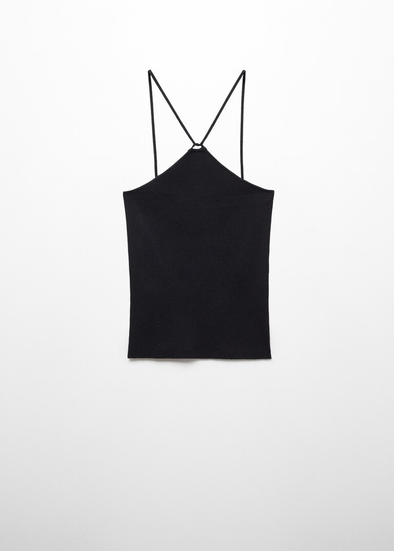 Knitted top with metallic thread - Women | MANGO USA | Mango EU