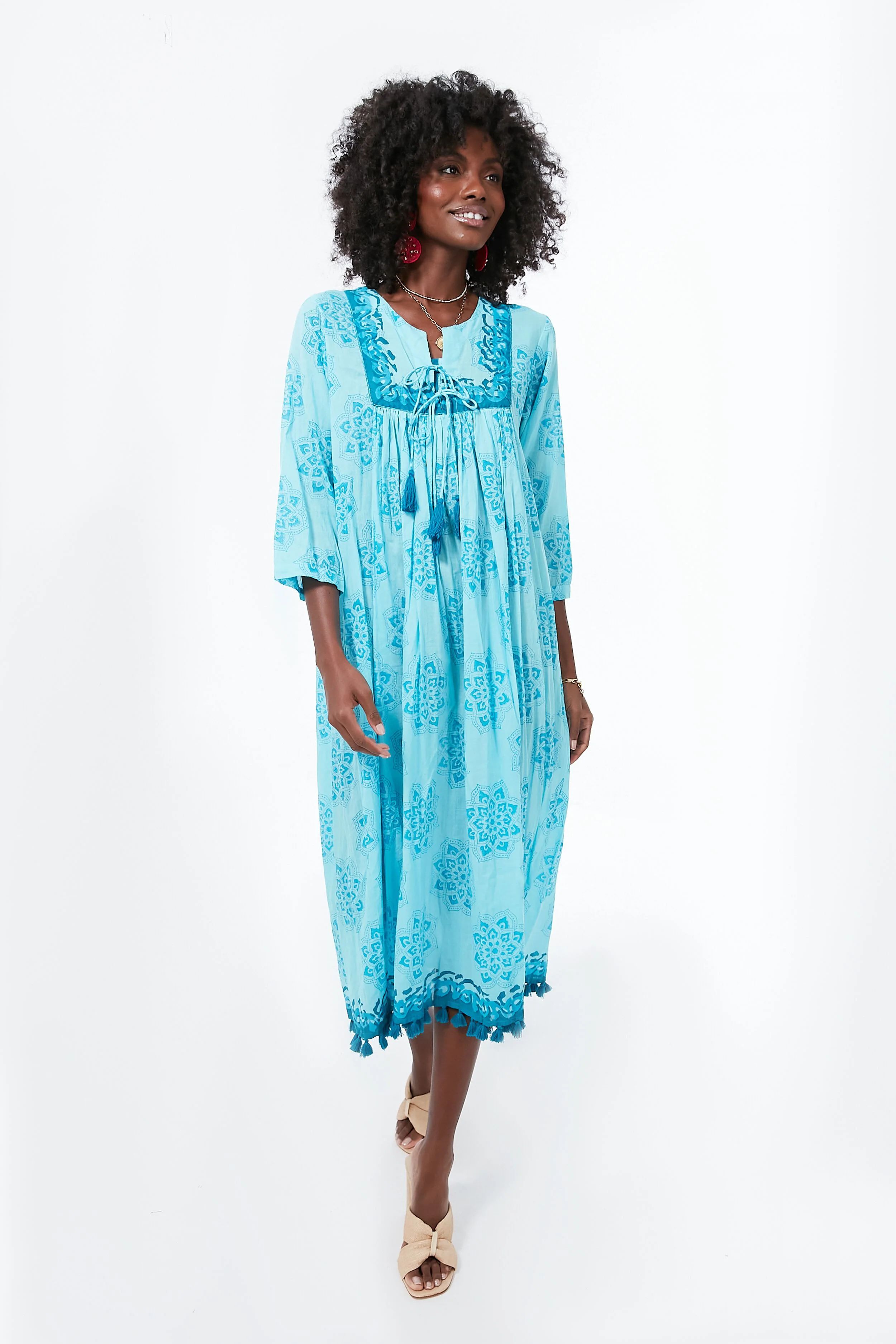 Blue Dorada Seychelles Midi Dress | Tuckernuck (US)