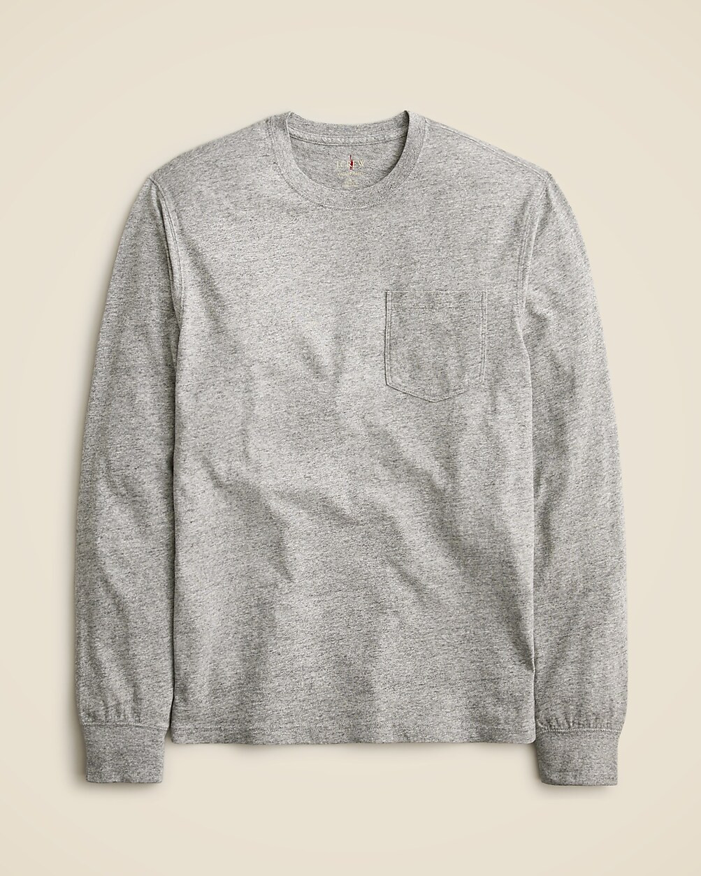 Long-sleeve vintage-wash cotton pocket T-shirt | J. Crew US