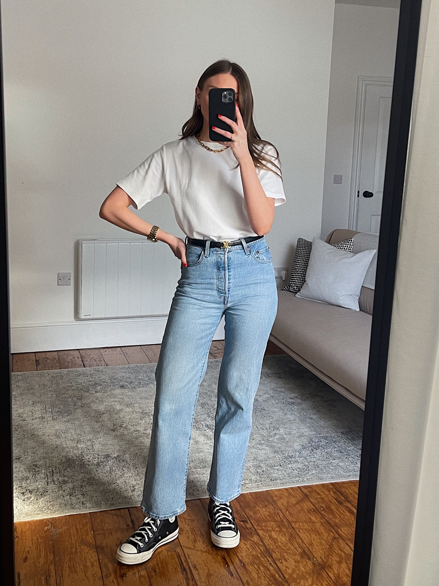 Levi’s ribcage straight leg jeans n tango gossip
W26 l29