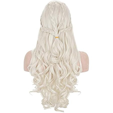 Long Curly Braids Wig for Women Blonde Fairy Elf Cosplay Hair Wig Halloween Party Costume Accessorie | Amazon (US)