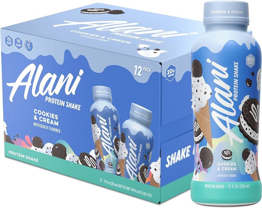 Alani Nu Protein Shake, Ready to Drink, Naturally Flavored, Gluten Free, Only 140 Calories with 2... | Amazon (US)
