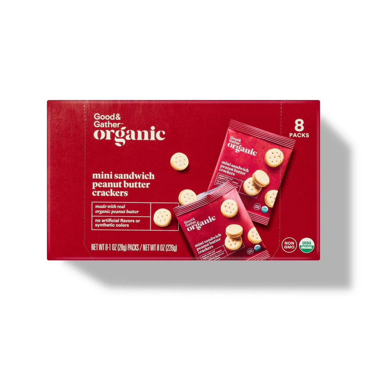 Organic Mini Peanut Butter Sandwich Crackers - 8ct - Good & Gather™ | Target