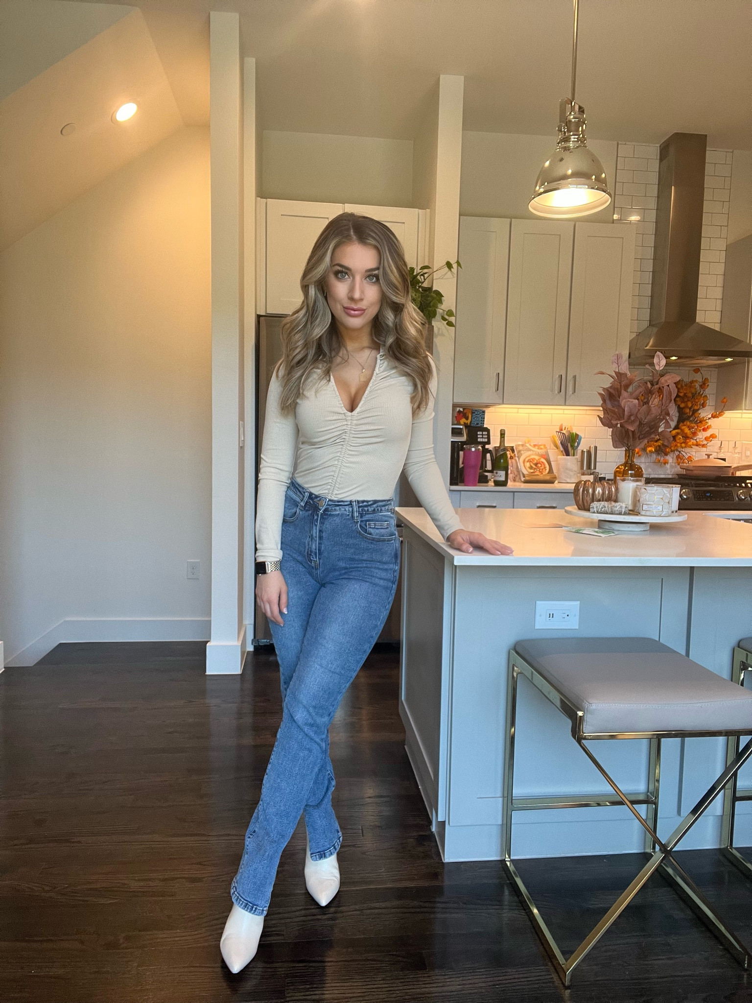 Loving these white booties 🤍 

#LTKunder100 #LTKshoecrush