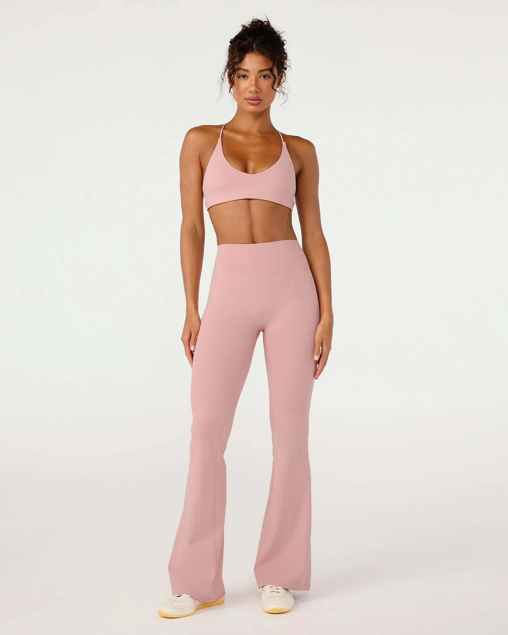 Form Invisible Scrunch Flare Leggings | Dusty Pink | Crop Shop Boutique AU