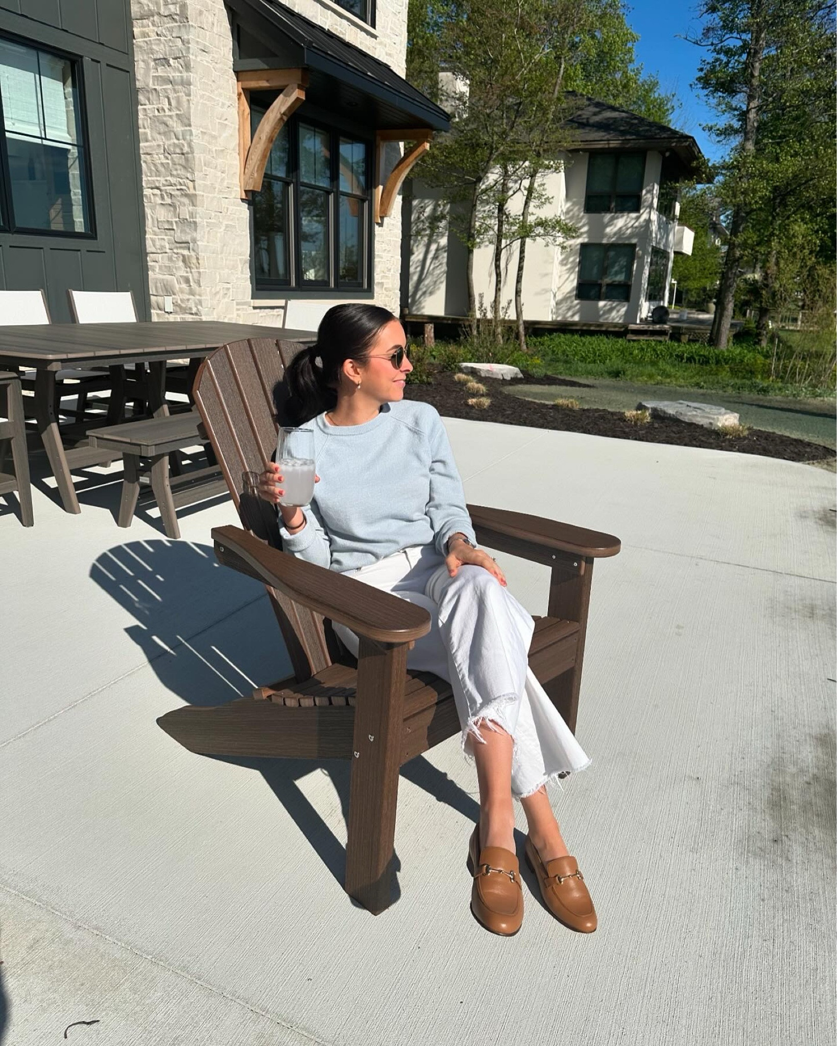 The perfect coastal grandmother spring look with white wide leg jeans and loafers! 

#LTKFindsUnder100 #LTKSeasonal #LTKShoeCrush