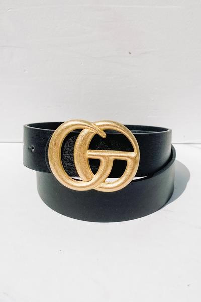 Large G Belt - Matte Black | Hazel and Olive