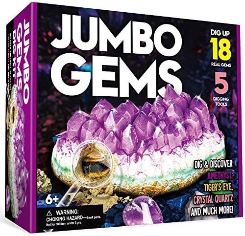 ? JUMBO GEMS DIG KIT: XXTOYS gemstone dig kit come with a big Amethyst block, 18 stunning gems... | Amazon (US)