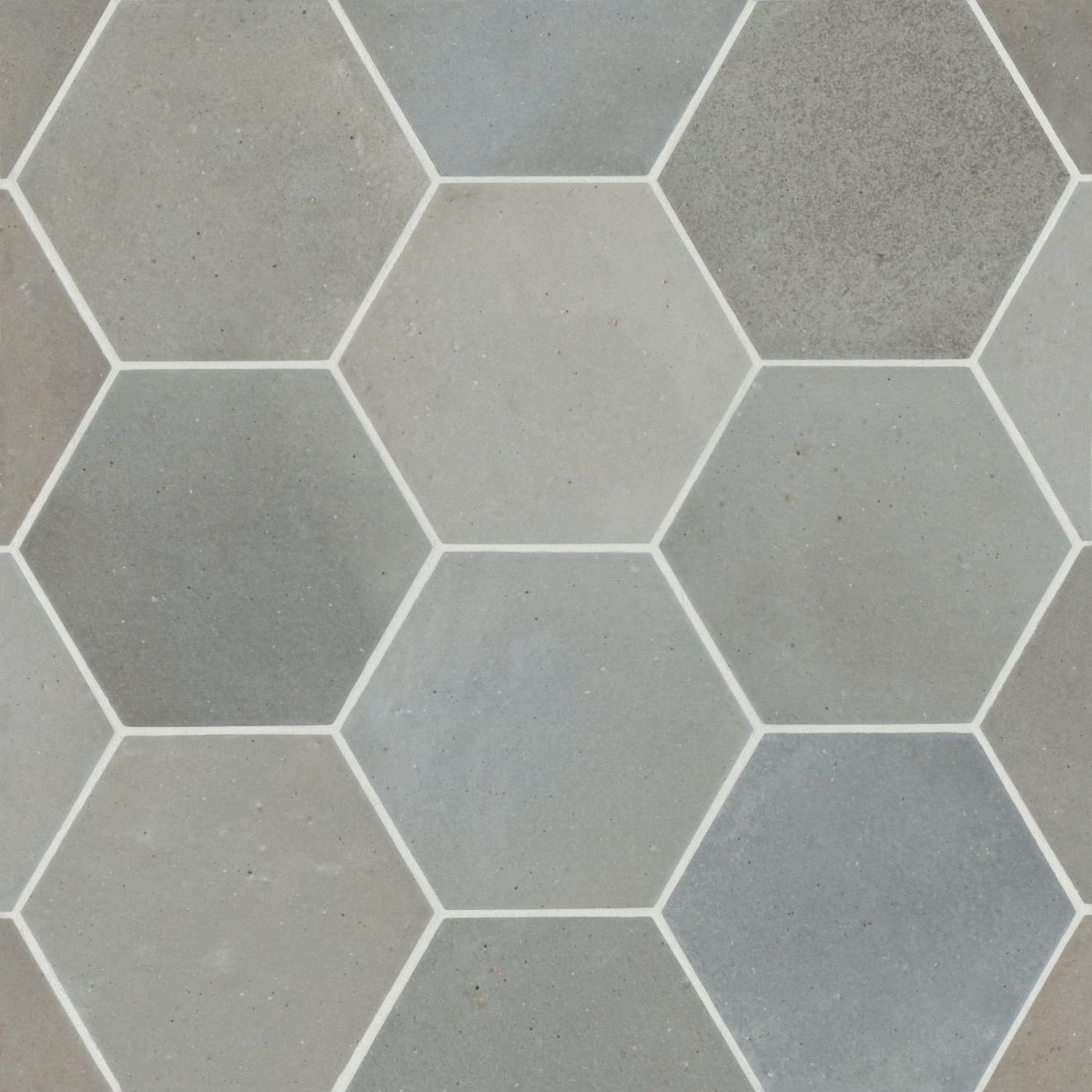 Celine 4" Hexagon Matte Porcelain Floor & Wall Tile in Blue | Bedrosians Tile & Stone