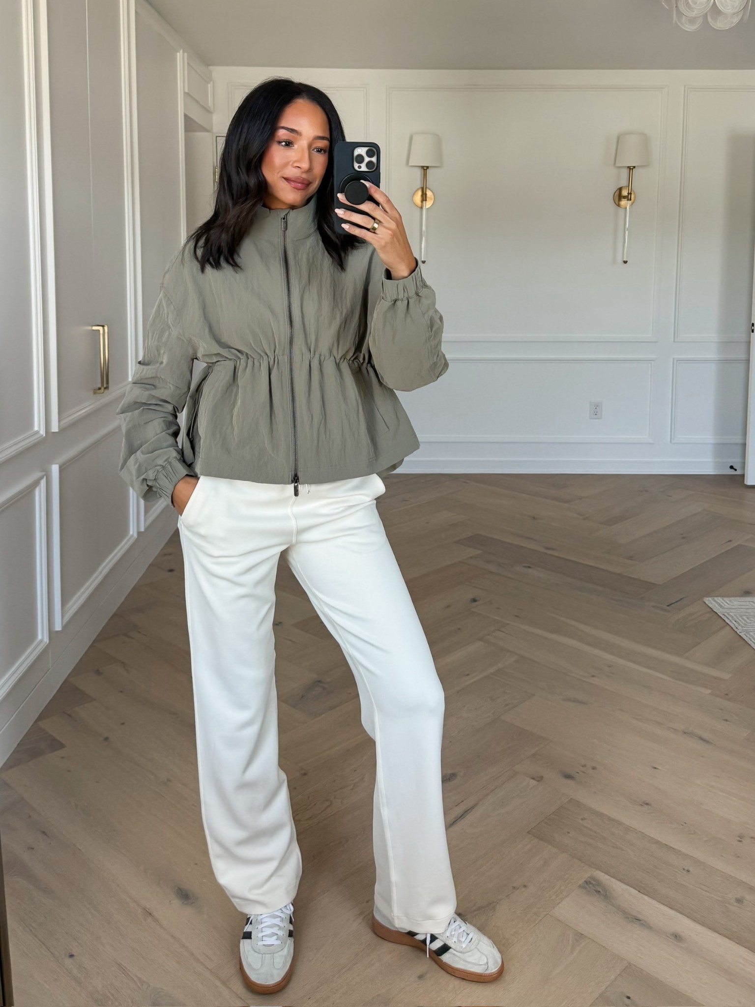 Fall outfit 🍂 Wearing size S jacket and size 6 pants 

Weekend outfit
Activewear
Workout outfit
Fall fashion
Fall jacket 
Lounge pants 

#LTKStyleTip #LTKActive #LTKFindsUnder100