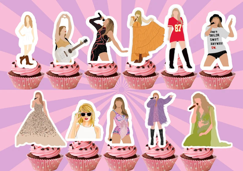 11 Swifties Inspired My Eras Cupcake Toppers Printable Instant Download Swifties Gifts Eras Inspi... | Etsy (US)
