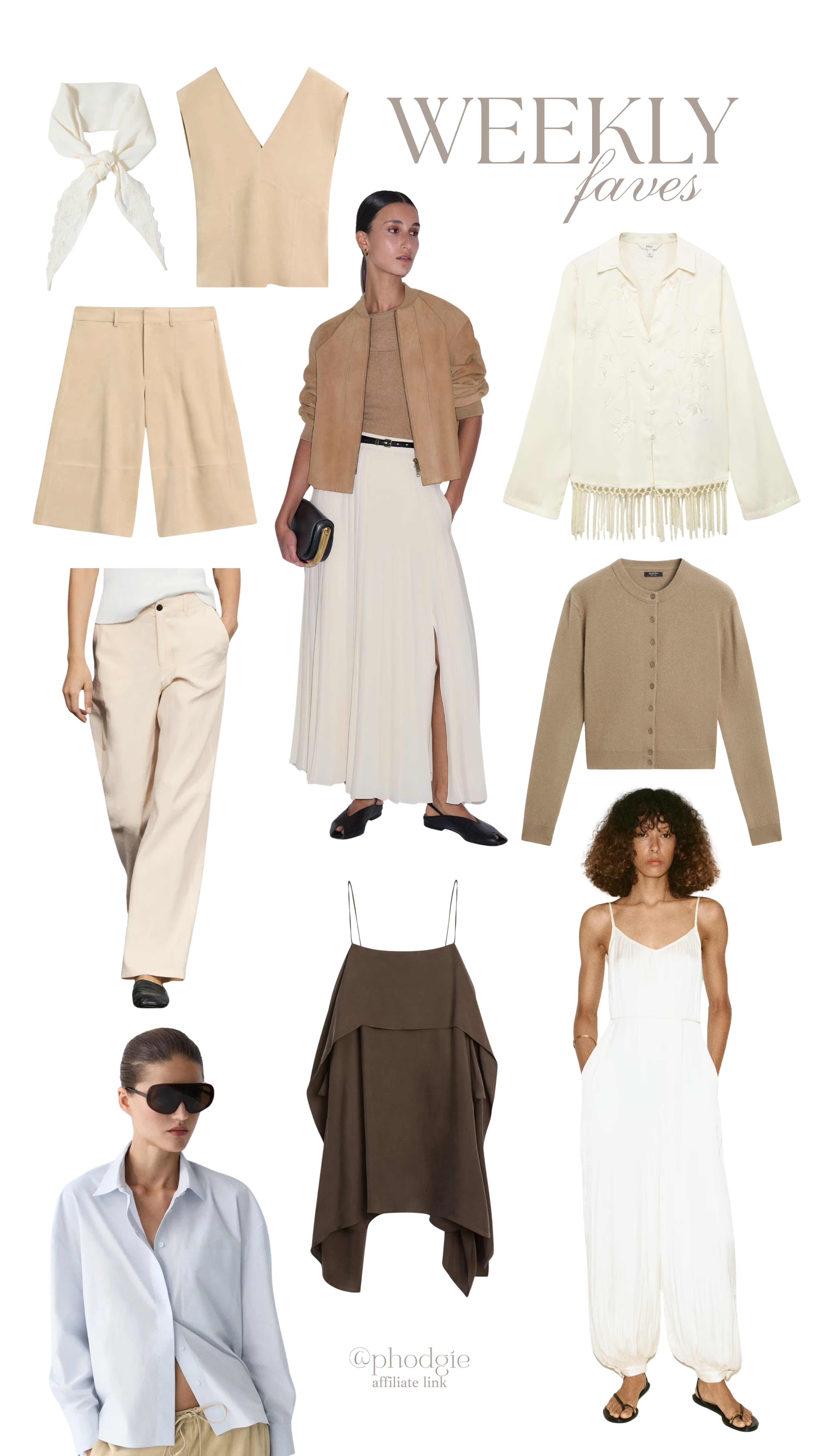 Your weekly favourites 🤎

autumn co ord, leather shorts, poplin shirt, jumpsuit, cardigan, fringe jacket, autumn jacket, maxi skirt, pleated skirt, workwear, autumn office outfits, chic office outfits 

 #LTKuk #LTKsummer #LTKautumn