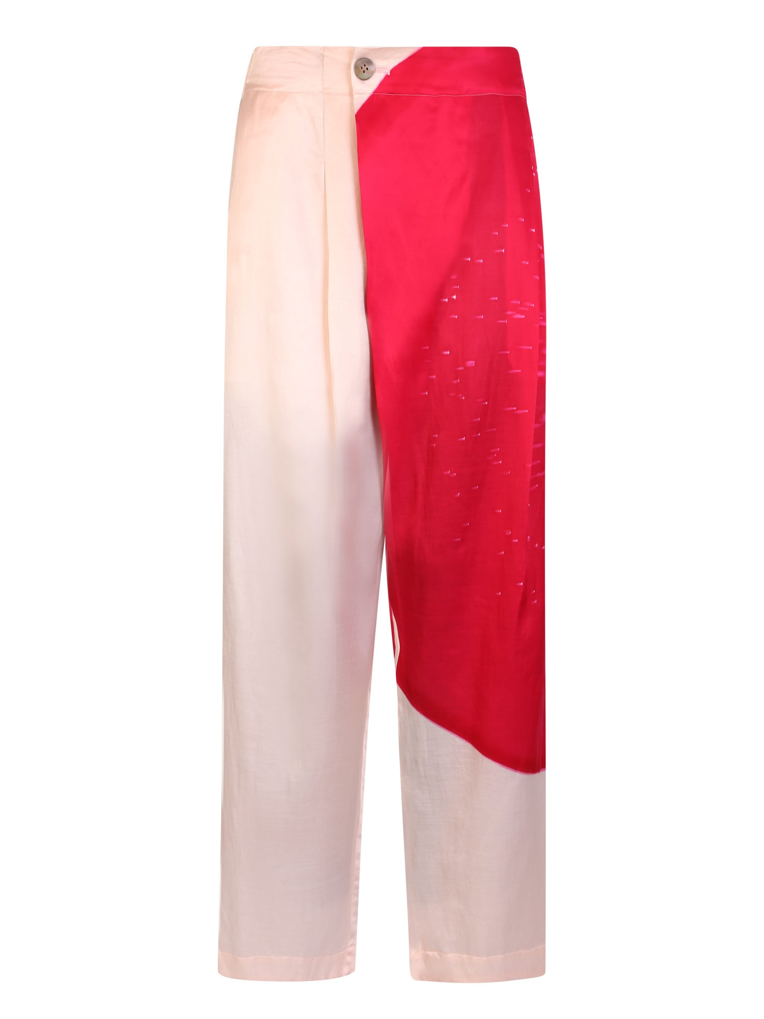Issey Miyake Slice Trousers Beige/ Dark Pink | Italist.com US