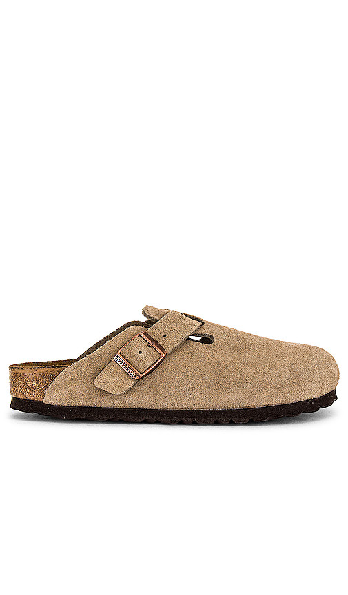 Boston Soft Footbed Clog in Taupe | Revolve Clothing (Global)