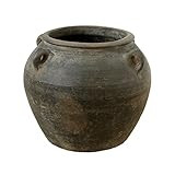 Artissance 14.2" Wide Large Ceramic Vase, Rustic Pottery Vase with 4 Handles, Decorative Ceramic ... | Amazon (US)