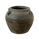 Artissance AM85080005 Large Gray Pottery Indoor Outdoor Vintage Water Jar w/4 Handles, Home and G... | Amazon (US)