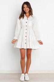 Zubaira Dress - White | Petal & Pup (US)