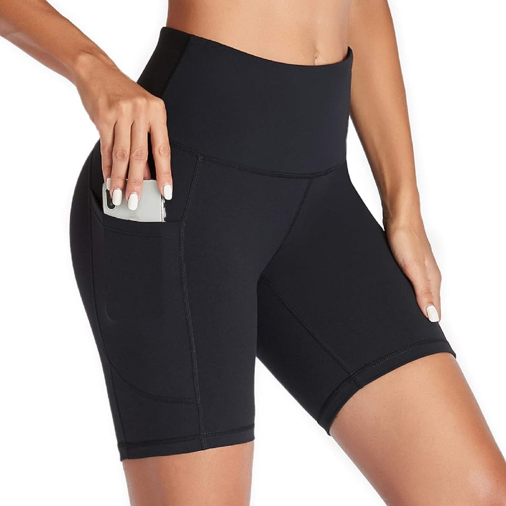 Vimbloom Yoga Shorts for Women High Waist Short Leggings with Pockets Tummy Control Bike Shorts for  | Amazon (CA)