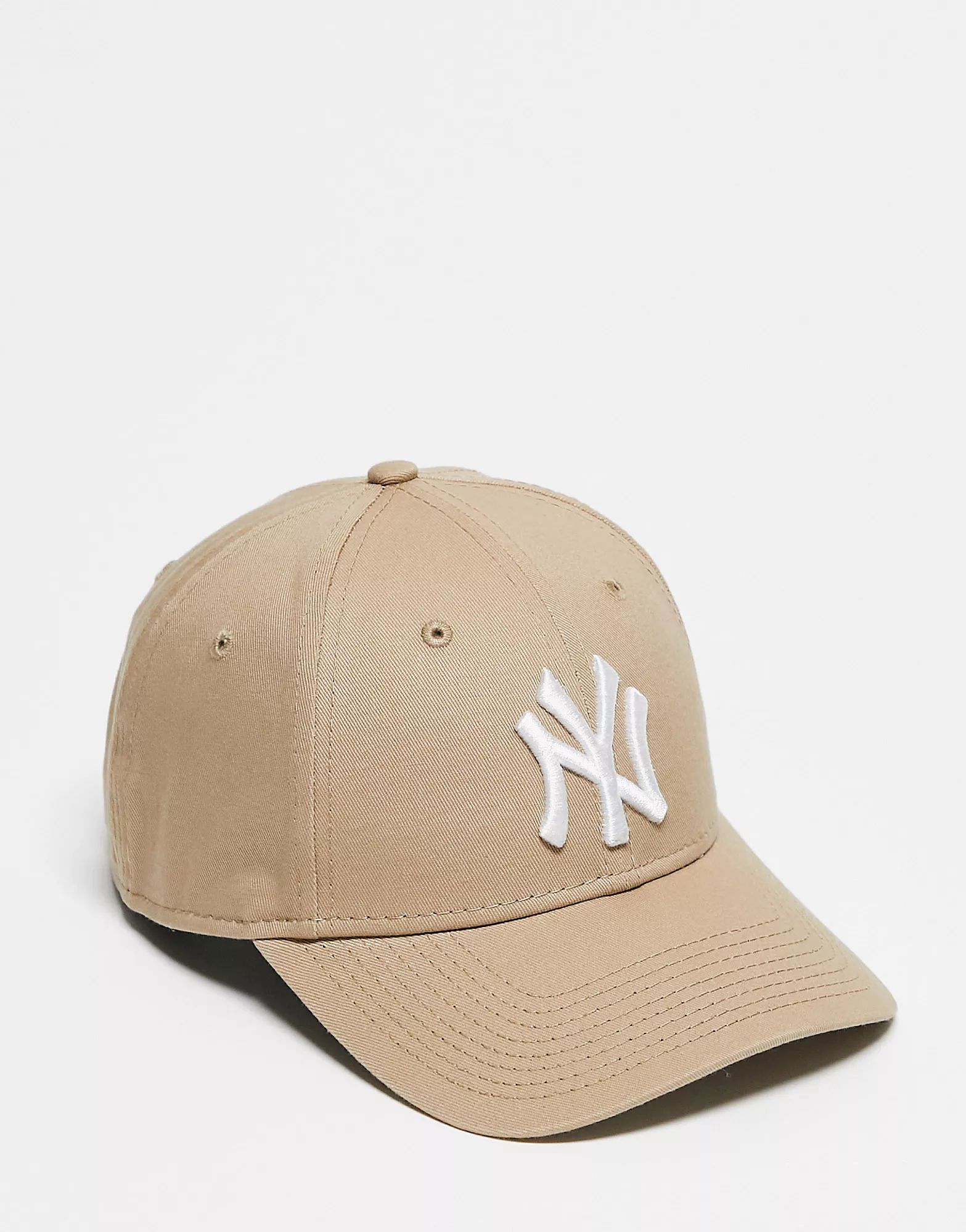 New Era 9Forty NY unisex cap in light brown | ASOS (Global)