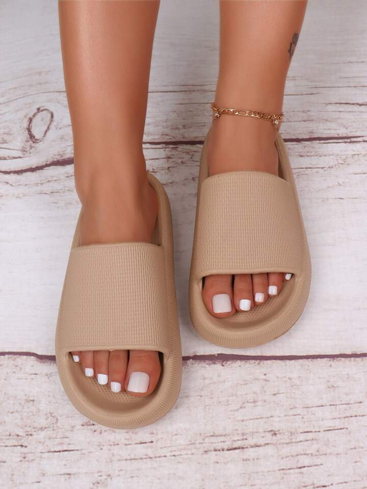 Women Slides Minimalist Single Band Slides | SHEIN