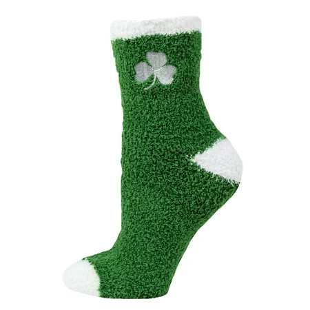 Irish Solid Fuzzy Socks | Walmart (US)