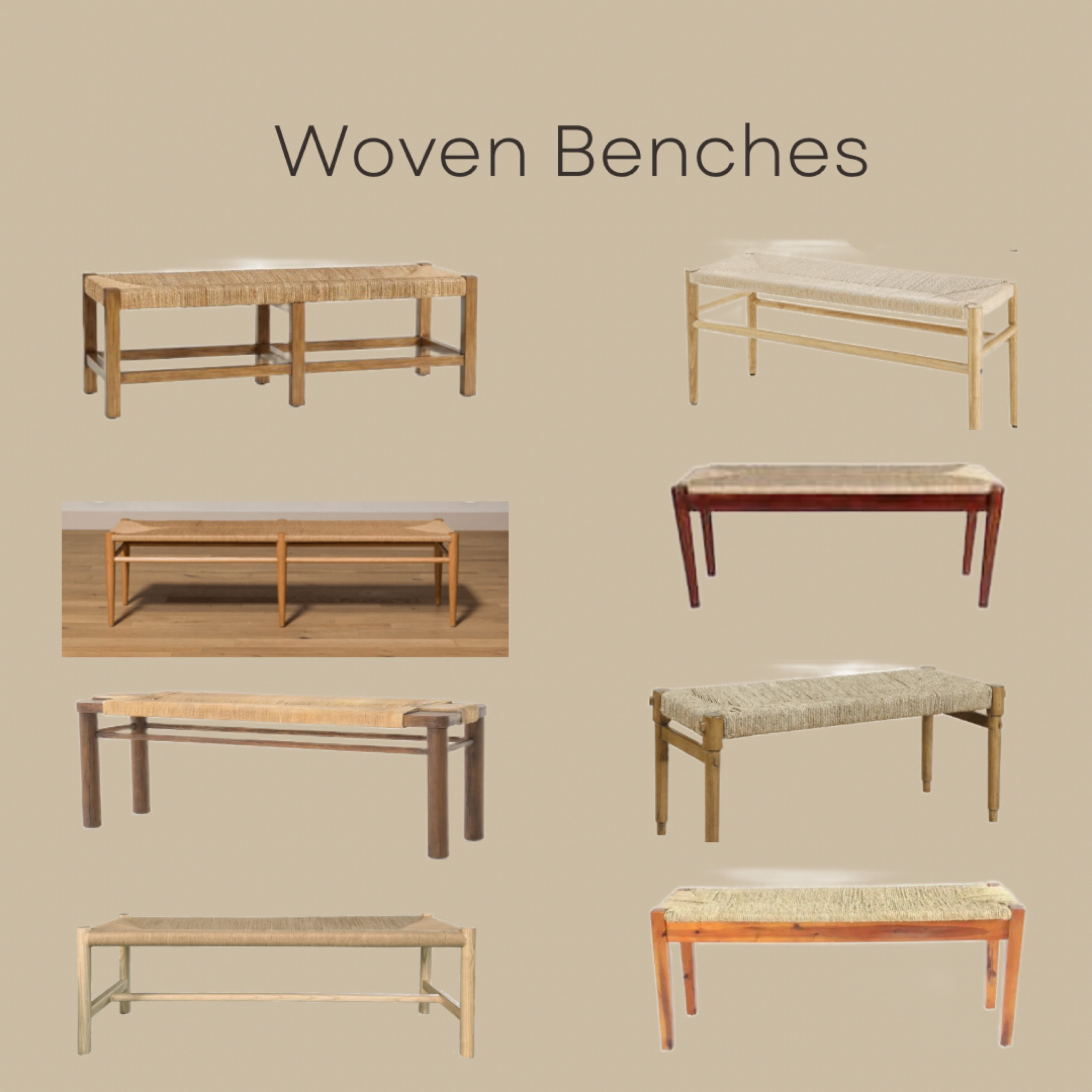 Woven benches, end of bed bench, entryway bench, neutral bench

Wayfair finds
Wayfair 
Amazon
Amazon Finds 
Prime 
Amber Interiors  

#LTKunder50 #LTKhome #LTKsalealert