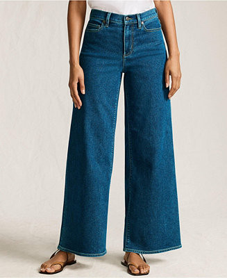 Petite Recover Denim High Rise Extra Wide Leg Jeans | Macy's