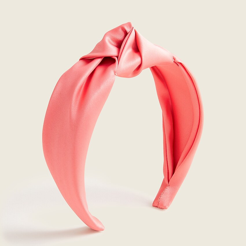 Satin large knot headband | J. Crew US