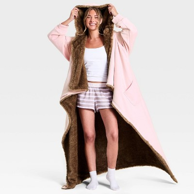 Hooded Throw Blanket Rose Pink - The Hollister Collection at Target | Target