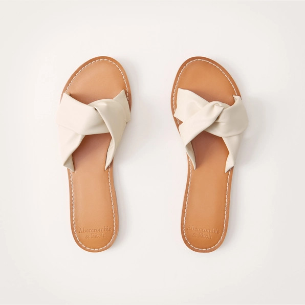 Twist Strap Slides | Abercrombie & Fitch (US)