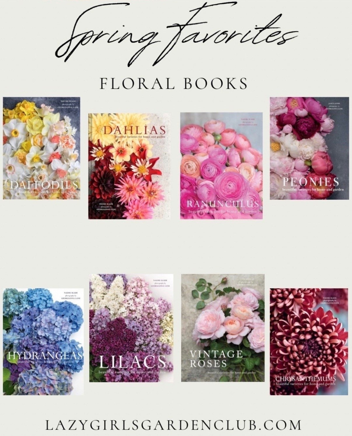 Floral books to bring the essence of spring into your home

Spring gardening, spring home decor, spring florals, spring flowers 



#LTKSeasonal #LTKHome #LTKSaleAlert