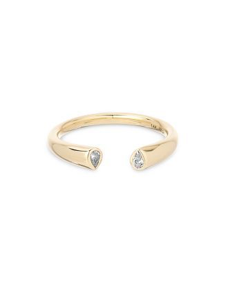 14K Yellow Gold Stacking Diamonds Cuff Ring | Bloomingdale's (US)