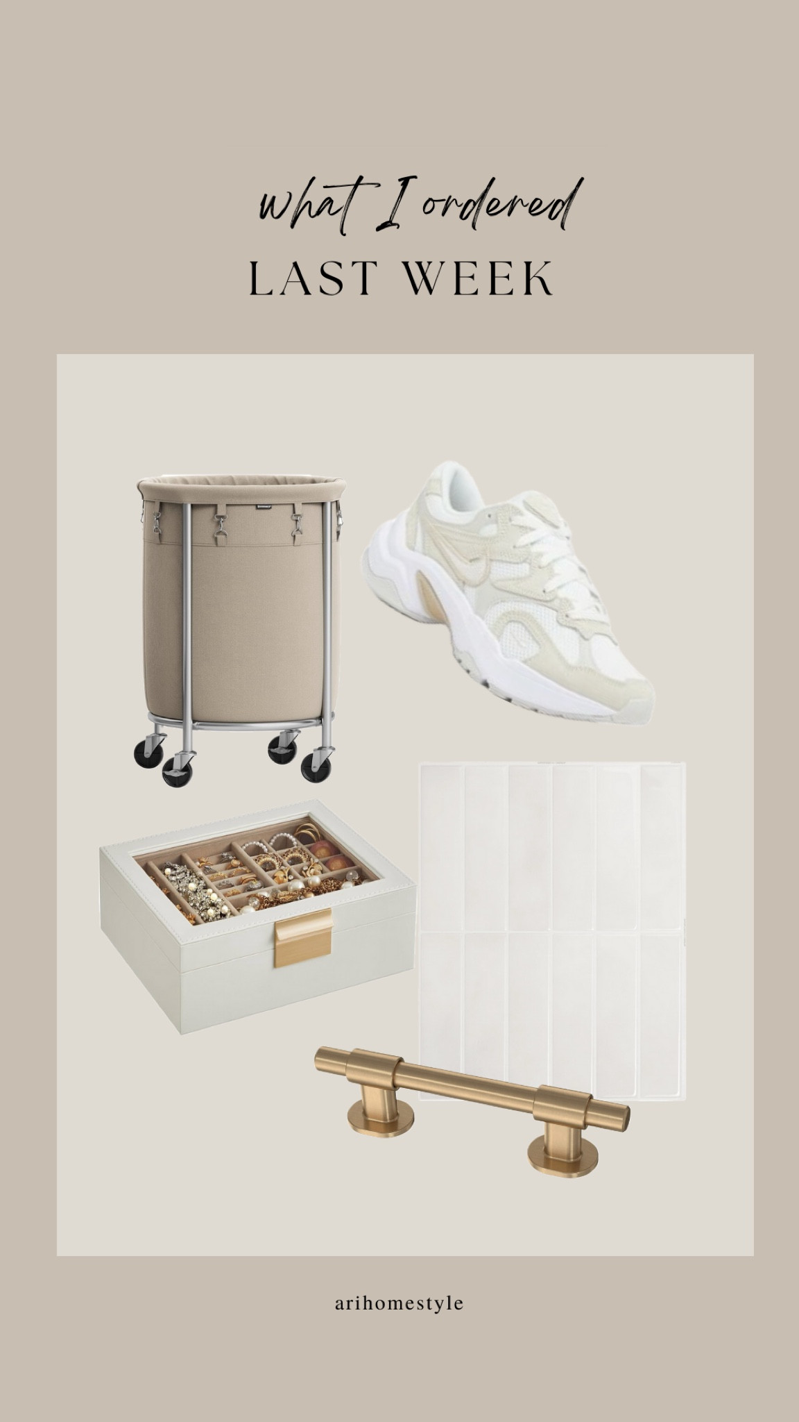 Here are a few things that I ordered for myself last week. 

Amazon/ handle pulls/ jewelry box/ dsw/ Nike 

#LTKstyletip #LTKhome #LTKfindsunder100