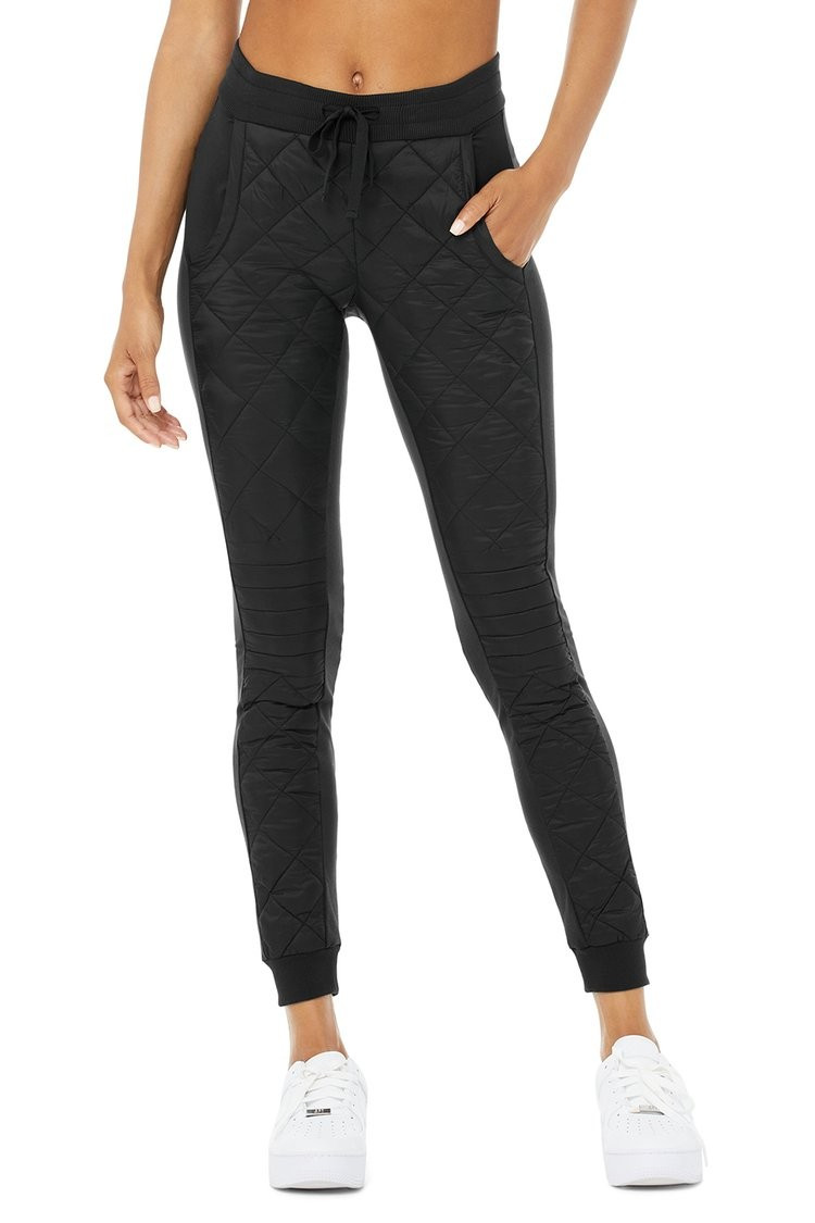 High-Waist Moto Puffer Pant | Alo Yoga