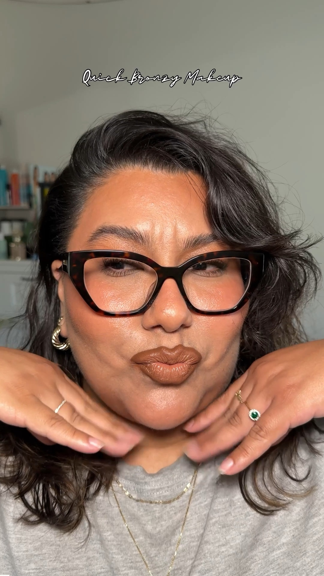 She’s bronzed, she’s glowy and she’s hooked on this new song by @RUSS x @jessy🪐🌧️🎧 

@Fenty Beauty Gloss Bomb Heat Lip Plumper
@e.l.f. Cosmetics Halo Glow Liquid Filter + Brow Laminating Gel
@Tower 28 Beauty Swipe All Over Hydrating Serum Concealer 
@milkmakeup Hydro Grip Dewy Spray 
@Milani Cosmetics Baked Bronzer 
@Rare Beauty Tinted Pressed Powder
@makeupbymario Surrealskin Soft Blur Setting Powder 
@loréal paris usa Infallible Setting Mist 
@Maybelline NY Colossal Curl Bounce Mascara 
@Charlotte Tilbury Super Nudes Lip Cheat Contour Duo Lip Liner 
@Kylie Cosmetics Matte Lipstick 

#quickmakeup #bronzymakeup #dewyskin #glowymakeup #russmusic 

#LTKBeauty