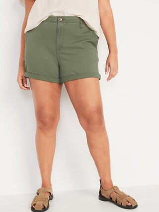 High-Waisted OGC Chino Shorts for Women -- 3.5-inch | Old Navy (US)