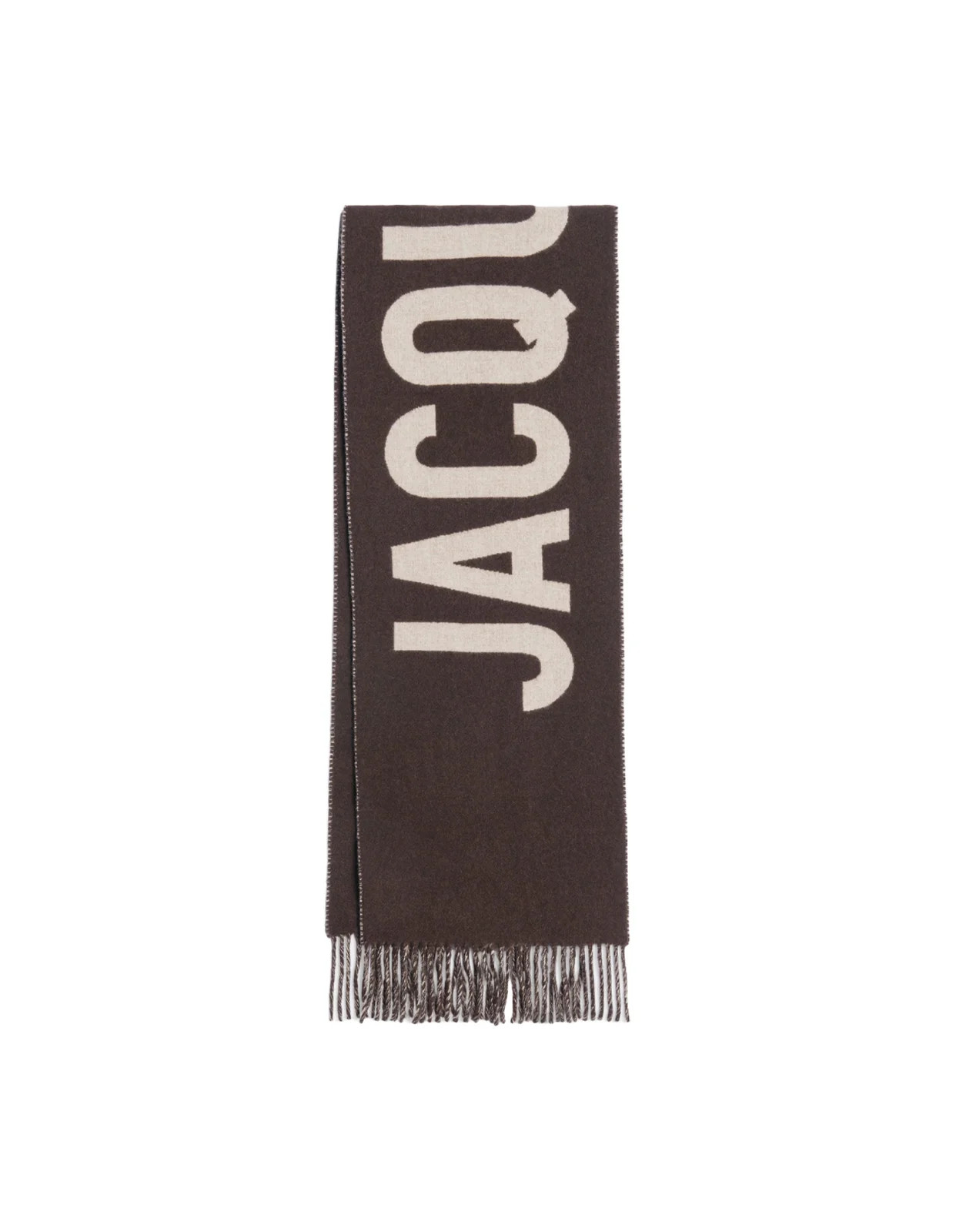 Jacquemus Logo Detailed Fringed Edge Scarf | Cettire Global