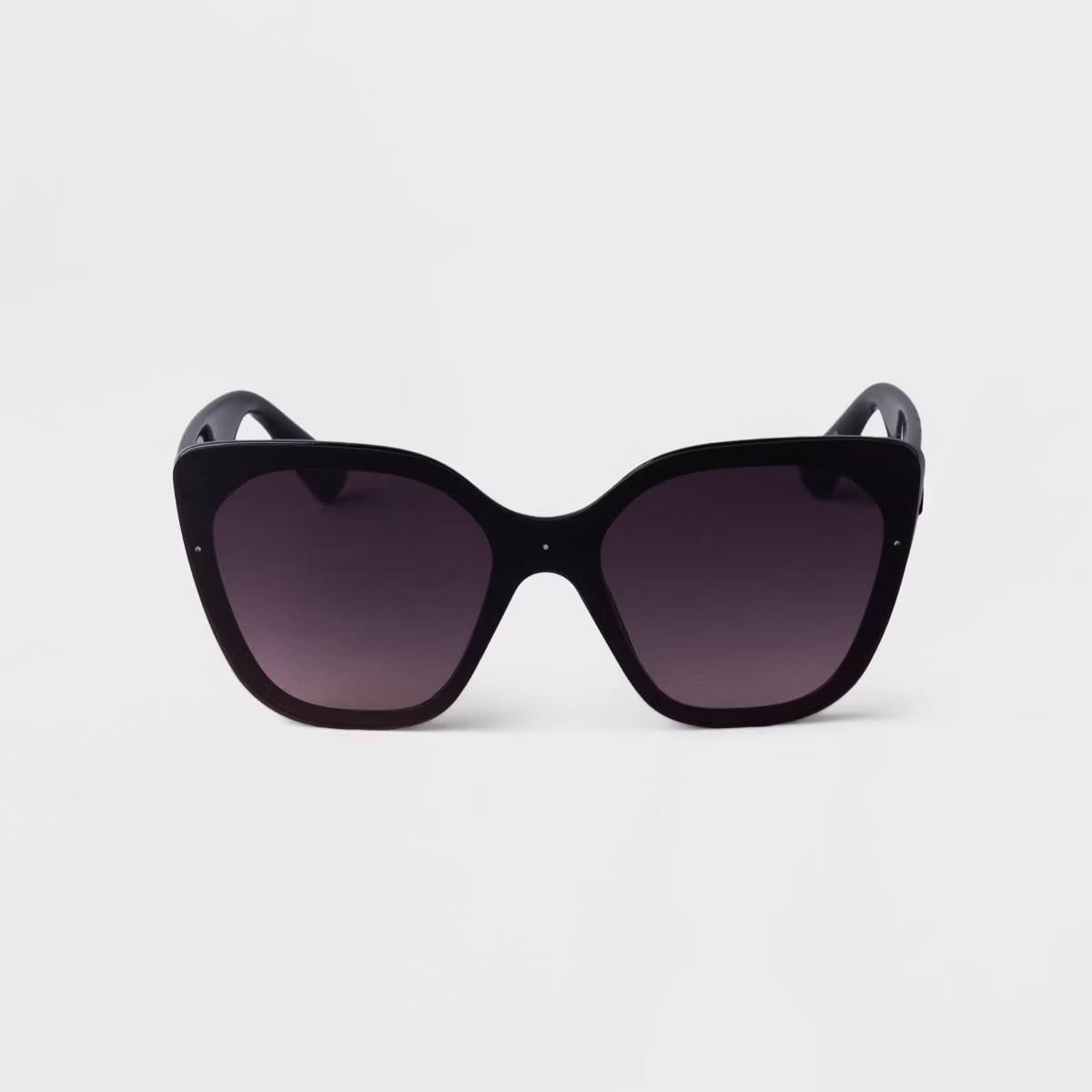 Women's Square Shield Sunglasses - A New Day™ Black | Target