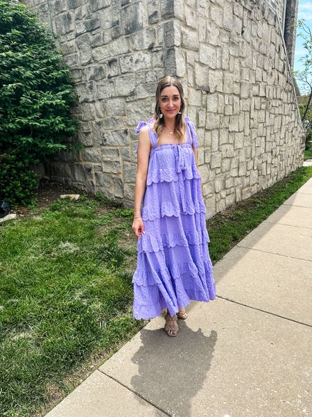 Gorgeous spring /summer dress from buddy love. Wearing size small- true to size or if between sizes go down one. 
Wedding guest dress 

#LTKWedding #LTKSeasonal