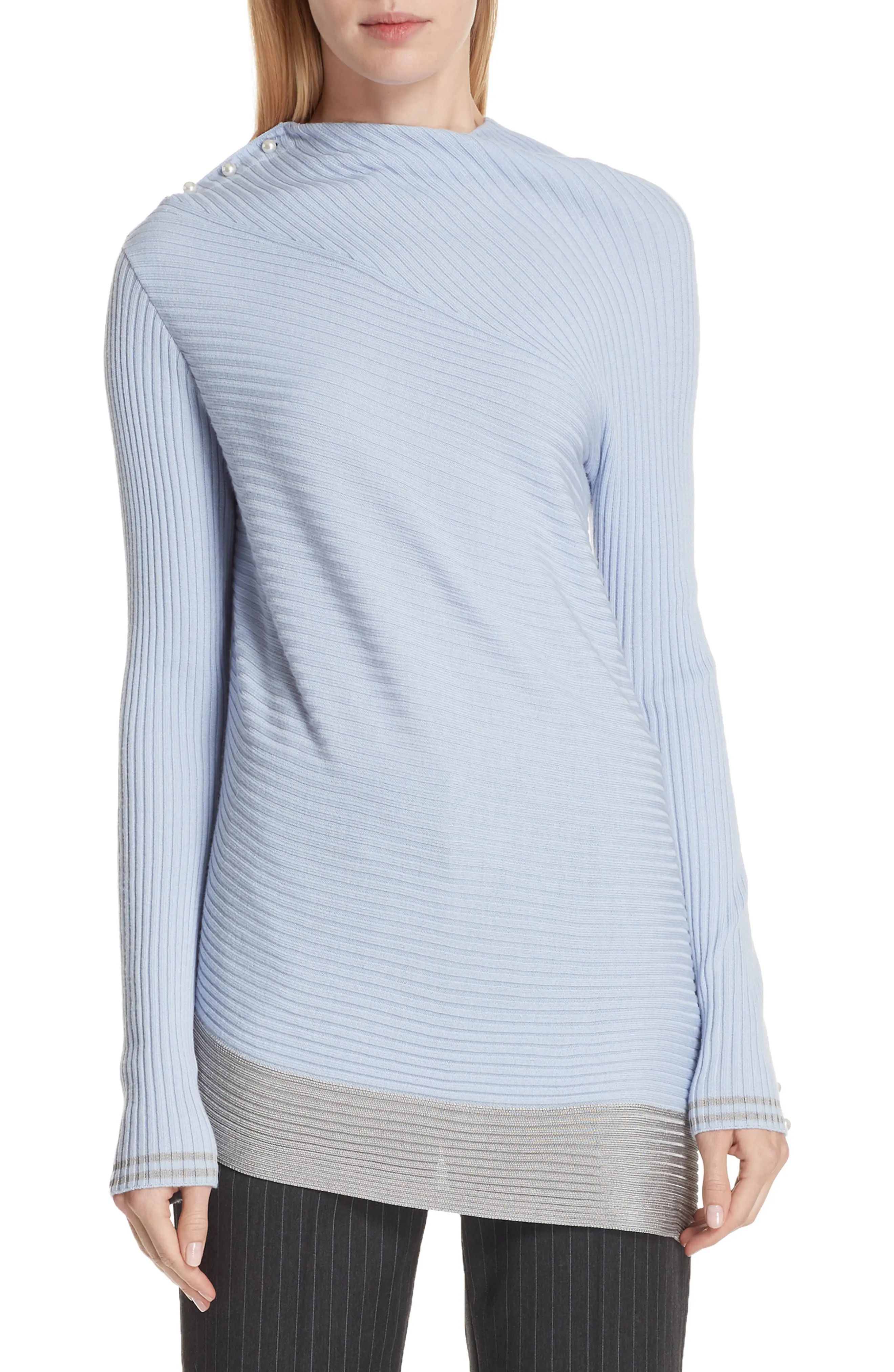 rag & bone Reanna Asymmetrical Merino Wool Sweater | Nordstrom