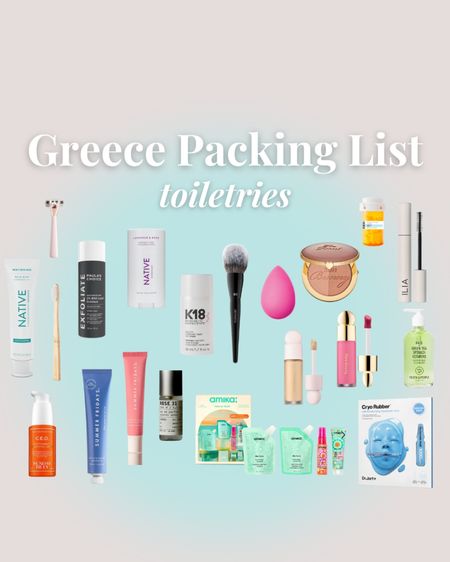 Self care, skincare, and makeup products I’m taking with me to Greece🧖🏻‍♀️✨

#LTKbeauty #LTKtravel #LTKeurope