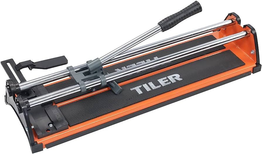 TILER 17 Inch Manual Tile Cutter, Professional Porcelain Ceramic Tile Cutter with Chrome Plated S... | Amazon (US)