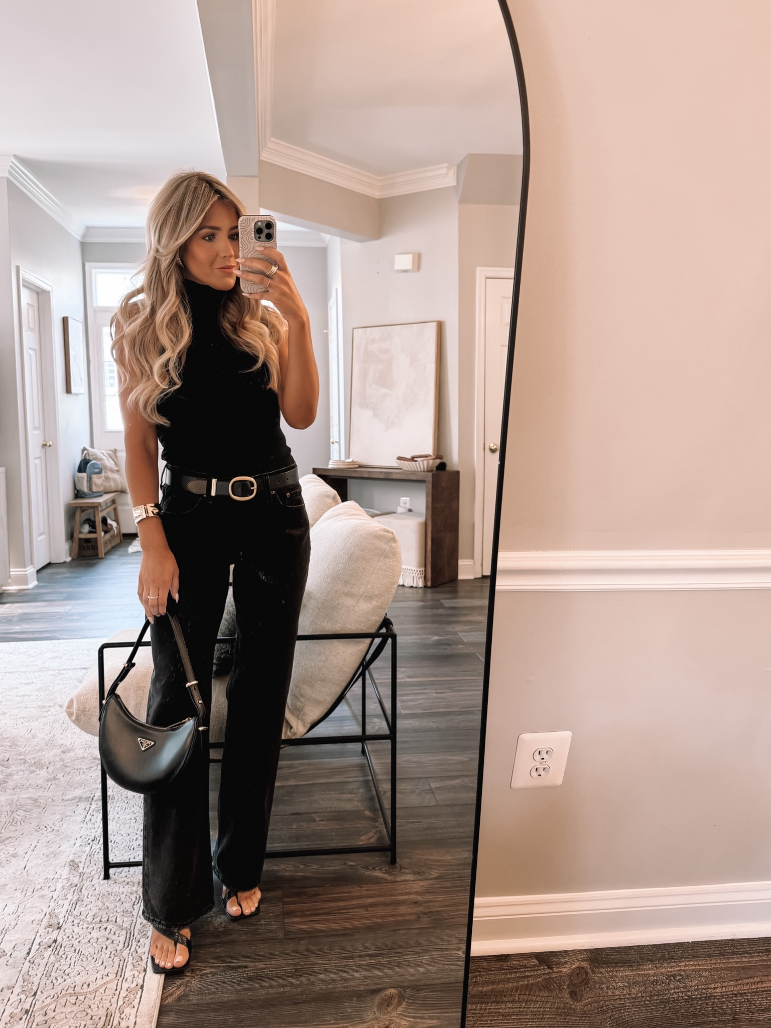 One of my go to looks is an all black look with fun accessories. I am in love with these low rise jeans! Got my true size 27 regular.

#LTKSeasonal #LTKxAF #LTKBacktoSchool